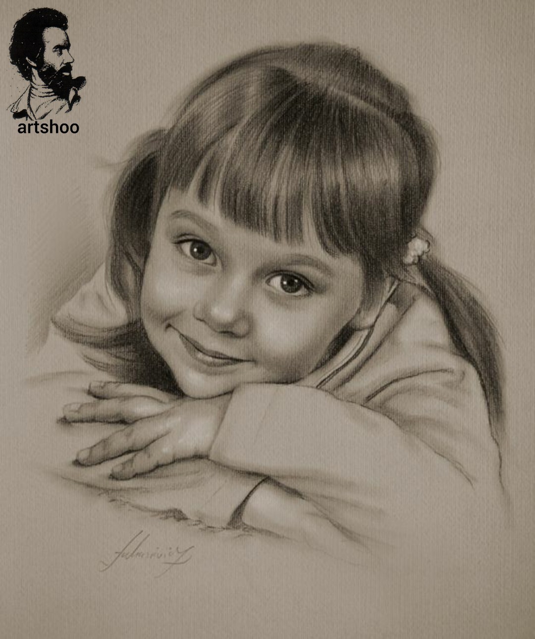 مدل کودک سیاه قلم